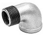 Угольники чугунные 90 гр. DN 15-25 PN 16 оцинкованные муфта-штуцер Fittex Plus купить в Екатеринбурге | "Проконсим"