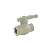Краны шаровые ПП DN 20-32 PN 25 комбинированные серые Valfex купить в Екатеринбурге | "Проконсим"