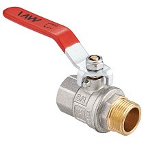 Краны латунные шаровые DN 15-50 PN 40 никелированные рычаг муфта-штуцер MVI BV.512 купить в Екатеринбурге | "Проконсим"