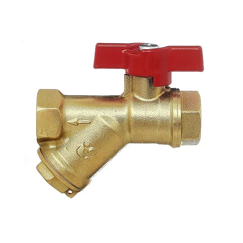 Краны латунные шаровые DN 15-20 PN 25 с фильтром бабочка муфта-муфта БАЗ КФ.А30.1 купить в Екатеринбурге | "Проконсим"