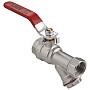 Краны латунные шаровые DN 15-20 PN 25 никелированные с фильтром рычаг муфта-муфта MVI BV.631 купить в Екатеринбурге | "Проконсим"