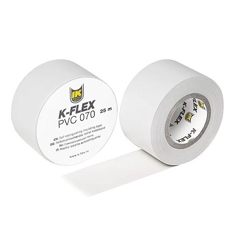 Лента теплоизоляционная K-FLEX PVC AT 070, DN 25, L = 25м, Tmax = 125гр. белый купить в Екатеринбурге | "Проконсим"