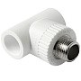 Тройник комбинированный ПП 20-1/2'' PN 25 с наружной резьбой белый Pro Aqua PA25008P купить в Екатеринбурге | "Проконсим"