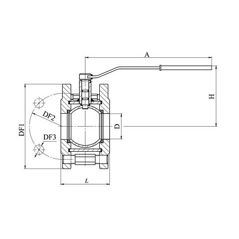 Кран стальной шаровой разборный BREEZE 11с42п, DN 100 PN 16, 125мм, стандартнопроходной, фланцевый с ручкой купить в Екатеринбурге | "Проконсим"