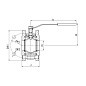 Кран стальной шаровой разборный BREEZE 11с42п, DN 100 PN 16, 125мм, стандартнопроходной, фланцевый с ручкой купить в Екатеринбурге | "Проконсим"
