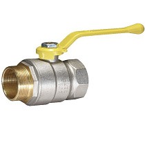 Краны латунные шаровые газовые DN 15-50 PN40 никелированные рычаг муфта-штуцер Temper серия 83 ГОСТ Р 59553 купить в Екатеринбурге | "Проконсим"