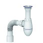 Сифон для умывальника Unicorn А120, 40х50 гибкий отвод, 1 1/2'' х40 чаша из нержавеющей стали  купить в Екатеринбурге | "Проконсим"