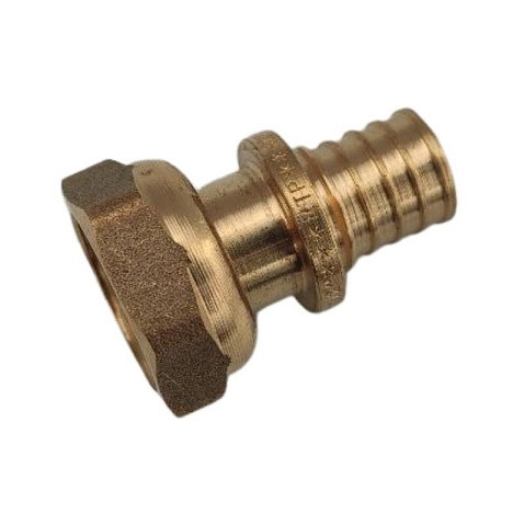 Муфта латунная для PEX труб  25-3/4''  PN 16  под надвижную гильзу с накидной гайкой  РосТурПласт купить в Екатеринбурге | "Проконсим"