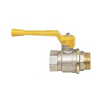 Краны латунные шаровые газовые 11Б27п DN 15-40 PN 40 никелированные рычаг муфта-штуцер БАЗ А11.0.Н купить в Екатеринбурге | "Проконсим"