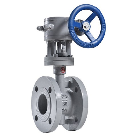 Затвор стальной дисковый DN 450 PN 16 до 425гр. с тройным эксцентриситетом фланцевый с редуктором Арма-Пром ЗПД-САЗ купить в Екатеринбурге | "Проконсим"