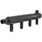 Коллектор распределительный стальной DN50 PN16 вход 50-20 12 выходов НР 3/4'' выход под кран Маевского и импульсную трубку, левосторонний PLP купить в Екатеринбурге | "Проконсим"