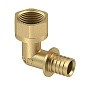 Угольник латунный для PEX труб  16-1/2''  PN 16  под надвижную гильзу с внутренней резьбой  РосТурПласт купить в Екатеринбурге | "Проконсим"
